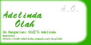adelinda olah business card